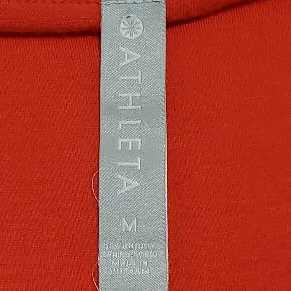Athleta Womens Santorini Thera Tank Dress Orange Medium Modal Athleisure - Picture 5 of 10